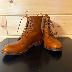 Madewell Size 7 The Evelyn Lace-Up Ankle Boot